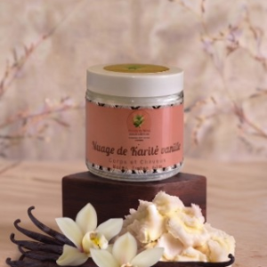 Nuage de karité vanille – Chantilly de karité pour peau, cheveux & barbe